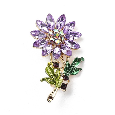 Sunflower Enamel Pins JEWB-P046-02G-1