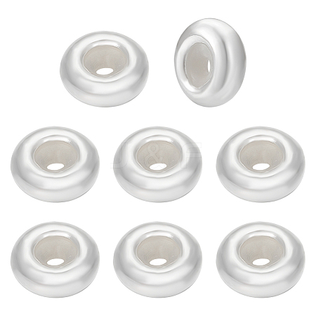 8Pcs Sterling Silver Beads STER-BC0002-48A-S-1