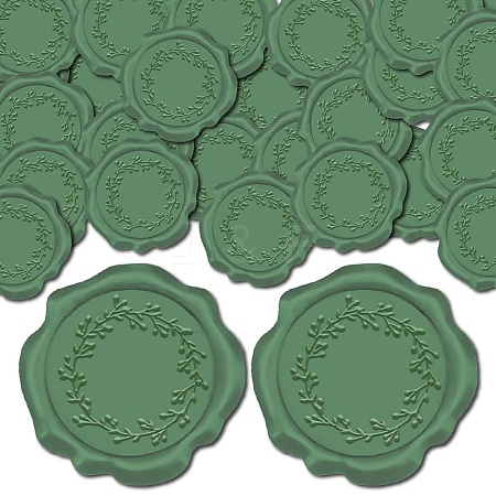 100Pcs Adhesive Wax Seal Stickers DIY-CP0010-70C-1