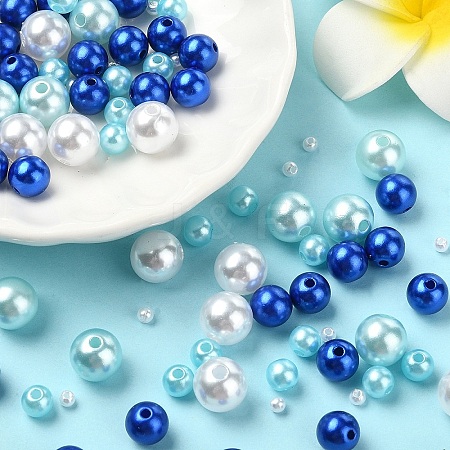 ABS Plastic Imitation Pearl Beads KY-YW0001-90E-1