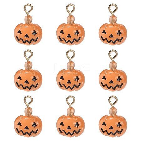 10Pcs Halloween Theme Transparent Resin Charms RESI-CJ0002-93-1