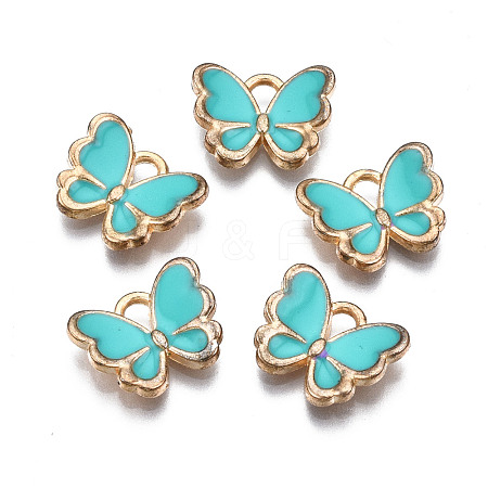 Alloy Enamel Charms ENAM-S121-070G-1