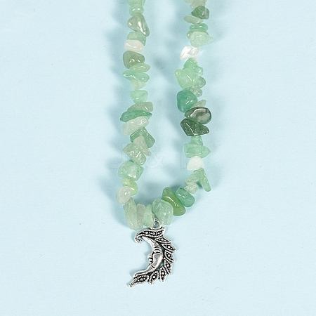 Natural Green Aventurine Necklaces PW-WG0A90B-23-1