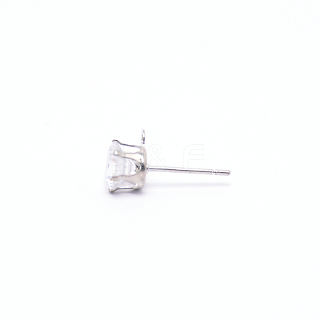 Iron Stud Earring Findings IFIN-WH0050-07P-02-1