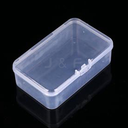 Transparent Plastic Box with Hinged Lid CON-YW0001-43-1