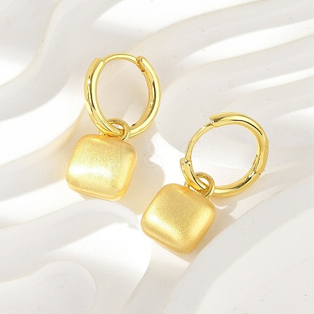 Brass Pendants Hoop Earrings EJEW-B120-08G-02-1