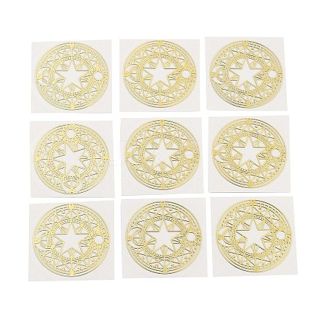 Self Adhesive Brass Stickers DIY-WH0164-B12-G-1