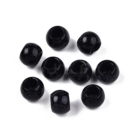 Synthetic Blue Goldstone Beads G-T092-10mm-13-1