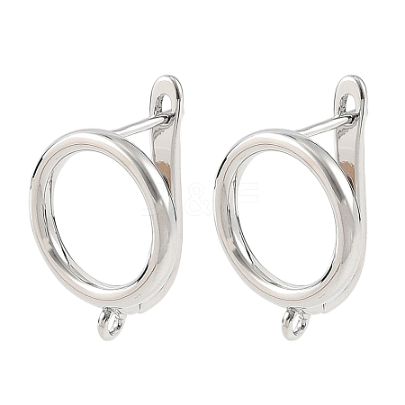 SHEGRACE Brass Hoop Earring Findings XGRQ79244-942P-1