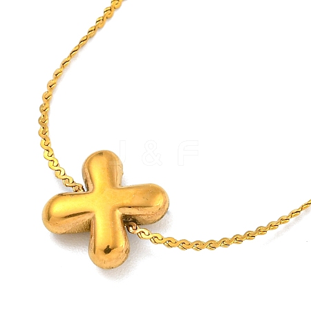 304 Stainless Steel Micro Pave Cubic Zirconia Pendant Necklaces LS-NJEW-H017-01G-X-1