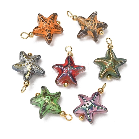 Baking Paint Glass Pendants GL-CBA010C-08G-1