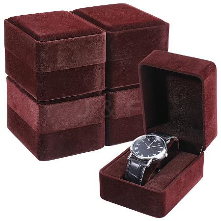 Wood & Velvet Organizer Boxes CON-WH0110-336B-1
