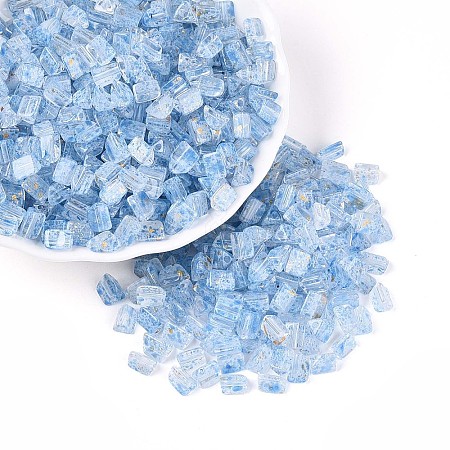 Transparent Spray Painted Glass Seed Beads SEED-L011-10A-17-1