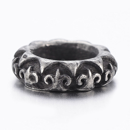 304 Stainless Steel European Beads LS-STAS-F160-15B-1