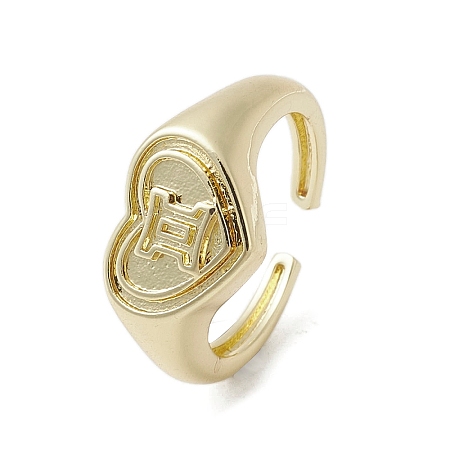 Brass Adjustable Open Rings RJEW-K257-86G-03-1
