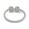 Hollow Round Brass Open Cuff Bangles BJEW-Z074-04P-3