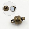 Brass Magnetic Clasps with Loops X-KK-H361-AB-1