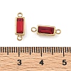 Birthstone 304 Stainless Steel Rhinestone Connector Charms STAS-L022-576G-07-3