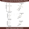 60Pcs 3 Styles Brass Pendants KK-HY0003-88S-2