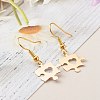 Brass Best Friend Dangle Earrings for Friendship Gifts EJEW-JE04545-02-2