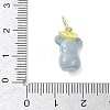 Brass Enamel Pendants KK-CBAE20A-01I-G-3