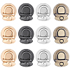 12 Sets 4 Colors Alloy Bag Tuck Lock Clasps FIND-ME0003-05-1