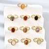 304 Stainless Steel Cuff Open Rings for Women GG-CBA7994-01G-1