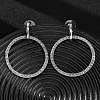 Alloy & Crystal Rhinestone Dangle Stud Earrings LS-EJEW-G467-01P-01-1