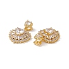 Brass Cubic Zirconia Slide Charms KK-B061-07G-3