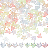 160PCS 8Colors Transparent Acrylic Bead Caps OACR-SC0001-29-1