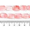Cherry Quartz Glass Beads Strands G-K357-D07-01-5