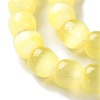 Natural Selenite Beads Strands G-B103-A01-09-3