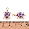Alloy Enamel Pendants PALLOY-T092-26G-05-3