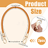 Two Tone Braided Round PU Leather Bag Straps DIY-WH0816-091B-KCG-2