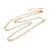 Brass Cable Chain Necklaces NJEW-H032-01G-1