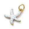 304 Stainless Steel Enamel Charms STAS-E550-40G-03-2