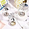 Iron Rotating Tealight Candle Holder AJEW-FG0001-20P-4