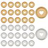 32Pcs 2 Colors ABS Buttons FIND-AN0001-56-1