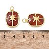 Brass & Natural Carnelian Pendants GG-CBAD360-19G-02-3