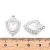 304 Stainless Steel Pendant Cabochon Settings STAS-T067-03P-3