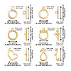  Jewelry 24 Sets 6 Style Brass Toggle Clasps KK-PJ0001-18-2