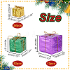 AHADERMAKER 6 Bag Christmas Theme Foam Laser Gift Box Pendant Decorations AJEW-GA0005-90-2