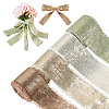 4 Rolls 4 Colors Satin Frayed Ribbon SRIB-TA0001-19-2