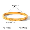 304 Stainless Steel Pave Clear Cubic Zirconia Hinged Cuff Bangles for Women WG9988A-01-1