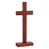 1Pc Wood Cross Display Decorations AJEW-HY0002-77-1