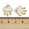304 Stainless Steel Enamel Pendants STAS-L290-09G-3