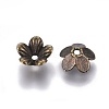 Tibetan Style Flower Alloy Bead Caps LS-TIBEP-S192-AB-NR-2
