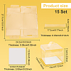 Foldable Transparent Plastic Single Cake Gift Packing Box CON-WH0084-42C-2