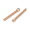 Ion Plating(IP) 304 Stainless Steel Pendants STAS-Q323-03A-RG-2