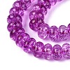 Crackle Transparent Glass Beads Strands GLAA-N074-02A-07-3